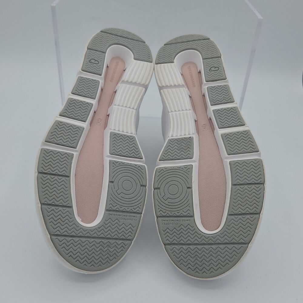 On Cloud The Roger Advantage White Rose Pink Grey Women's Running Shoes Size 7 - Picture 7 of 8